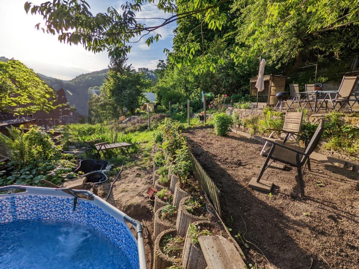 Urlaubsmagie - Bad Schandau Fusslaufig, Garten, Pool - R1 Rathmannsdorf 外观 照片